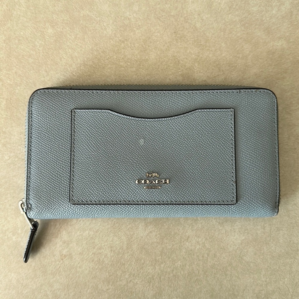 Light blue Coach wallet